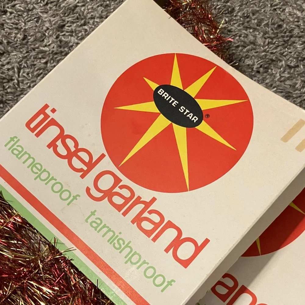 Vintage BRITE STAR Tinsel Garland